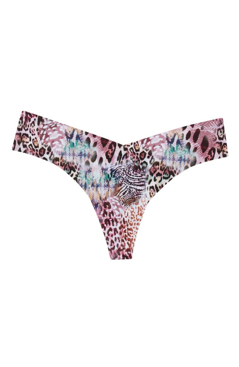 Microfiber Print Thong In Amazon Abstract - Amazon Abstract