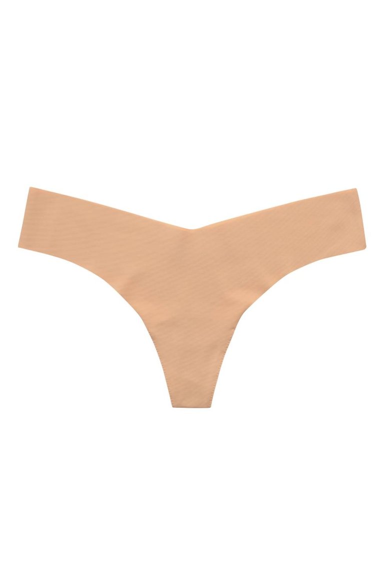 Microfiber Thong In Nude - Nude