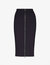 Neoprene Ceo Reversible Zip Skirt In Black