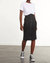 Neoprene Ceo Reversible Zip Skirt In Black