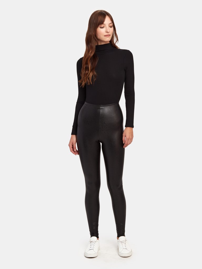 Perfect Control Faux Leather Legging
