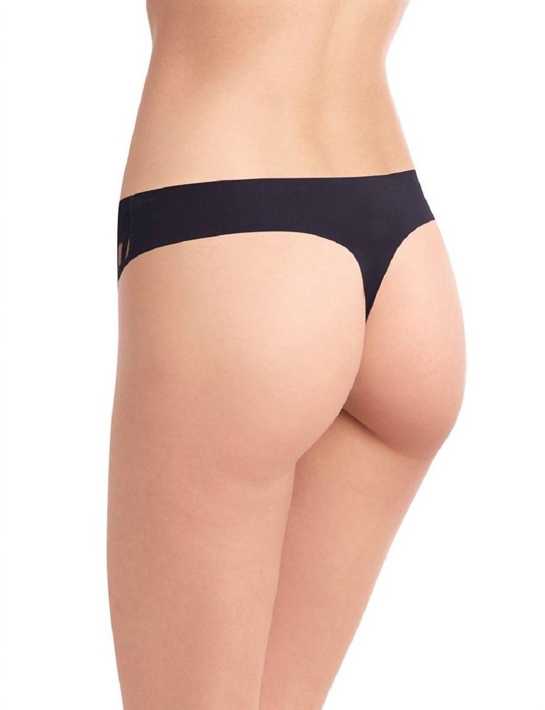 Stripped Mesh Stripe Thong Panty