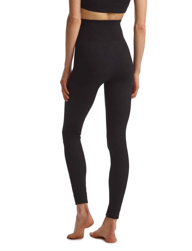 Studio Rib Legging In Black