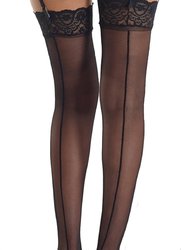 The Sexy Stocking With Backseam - Black