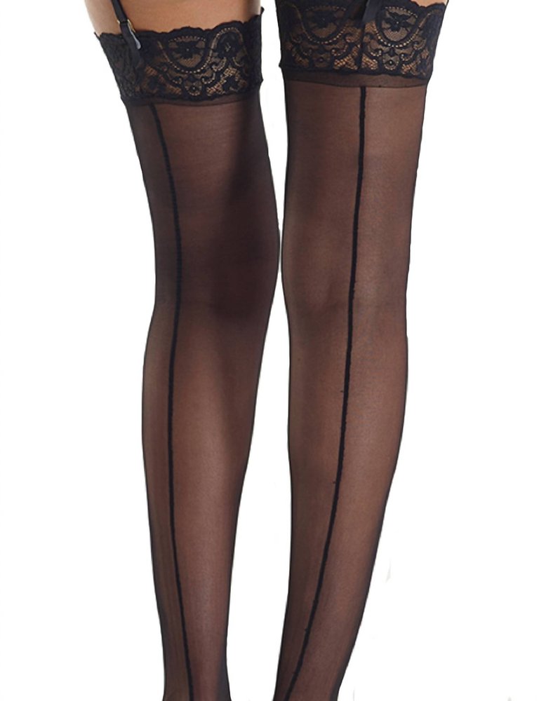 The Sexy Stocking With Backseam - Black
