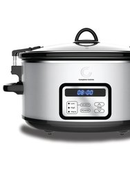 6.0 Quart Programmable Stainless Steel Slow Cooker
