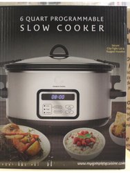 6.0 Quart Programmable Stainless Steel Slow Cooker