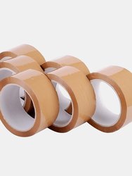 Packaging Polyprop Tape (Pack of 6) (Buff) (2 x 2.5 inches) - Buff