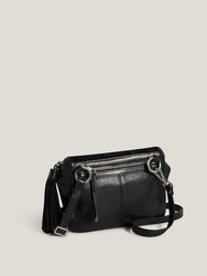 Convertible Fringe Belt Bag in Black