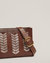 Laced Up Zip Top Belt Bag in Chocolate