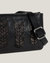 Laced Up Zip Top Top Belt Bag in Black