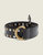 Studded Long Knot Belt In Black Leather