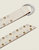 Studded Long Knot Belt In Vanilla Leather - Vanilla