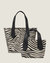 Tab Tote in Zebra Haircalf