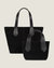 Tab Tote Mini in Black Suede