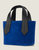 Tab Tote Mini in Blue Suede