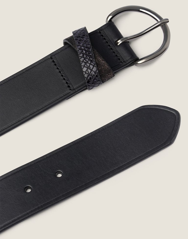 The Keeper Belt In Black - Black