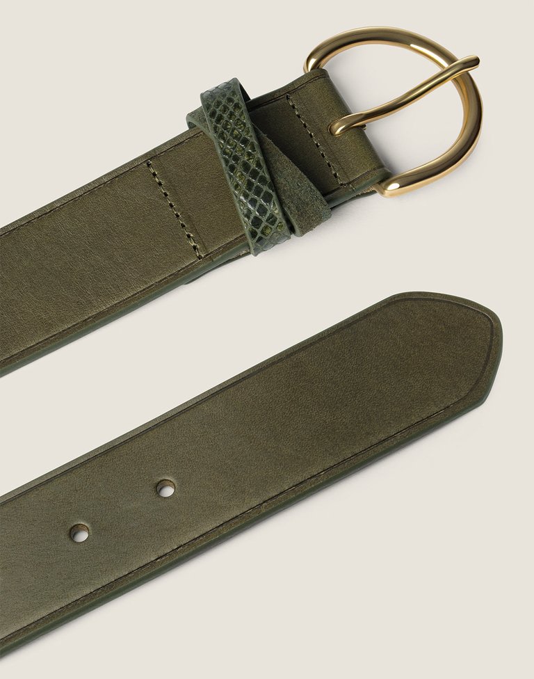 The Keeper Belt In Green