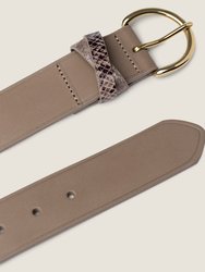 The Keeper Belt In Taupe