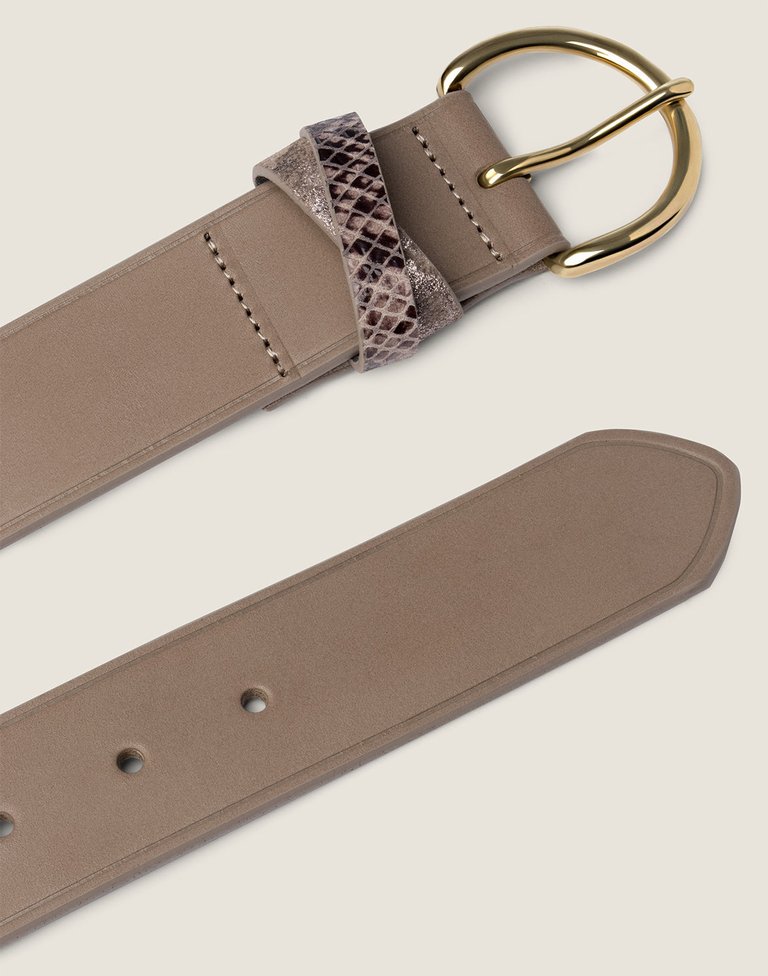 The Keeper Belt In Taupe