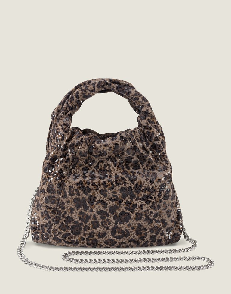 Twist Handle Mini with Chain Strap in Cheetah - Cheetah