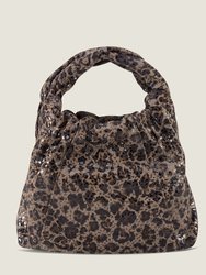 Twist Handle Mini with Chain Strap in Cheetah