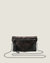 Wearable Wallet Belt Bag with Chain Strap in Black Metallic - Black