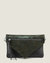 Wearable Wallet Belt Bag with Chain Strap in Green Metallic