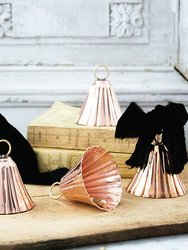 Copper Bell Ornaments - Set Of 4