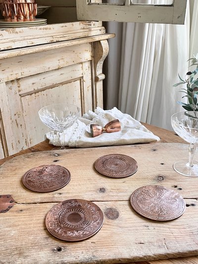 Coppermill Kitchen Vintage Inspired Coasters Set - Set Of 4 product
