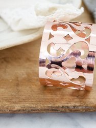 Vintage Inspired Copper Napkin Rings Set Of 4