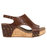 Carley Wedge Sandal In Brown Croco - Brown Croco