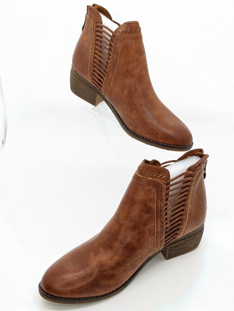 Joliet Booties In Brown - Brown