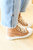 Run Me Down Velvet High Tops Sneakers In Tan