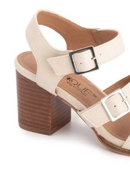 Women's Banter Heeled Sandal In Cream - Cream