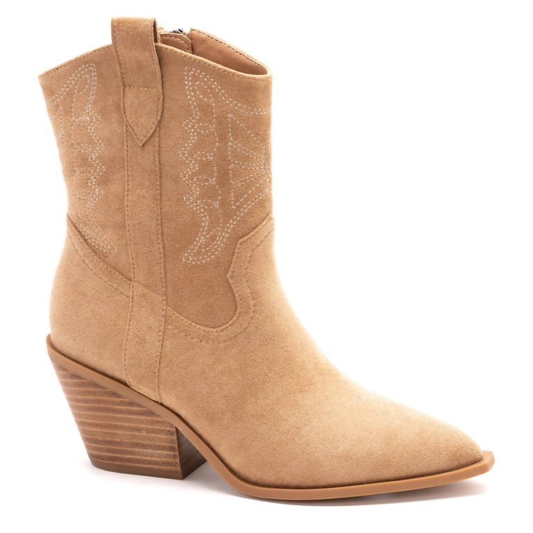 Women's Rowdy Boots In Camel Suede - Camel Suede