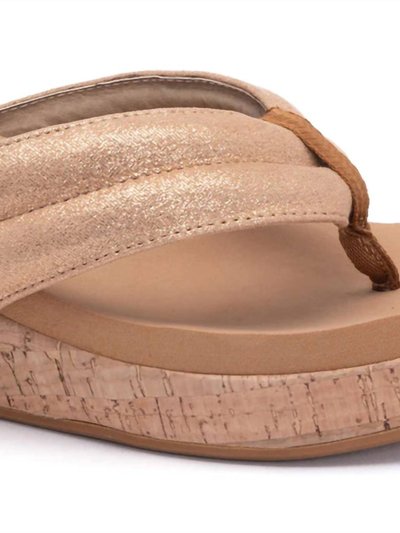 Corkys Women's Wish Wedge Flip Flop In Rose Gold product