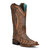 Women's Embroidery With Studs Square Toe Western Cowboy Boots In Brown - Brown