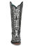 Women's Western Dress Boots In Silver/Black