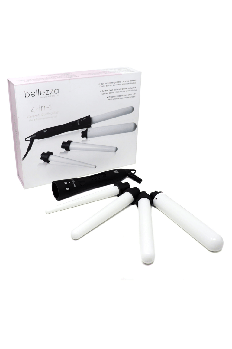 4-in-1 Curling Wand Set - Black