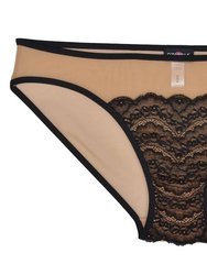 Elise Lowrider Bikini - Black/Nude