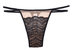 Elise Lowrider Thong - Black/Nude