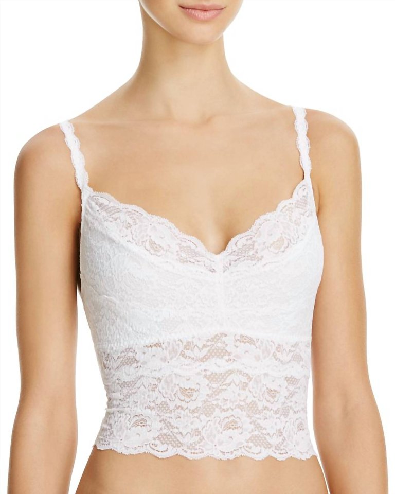Never Say Never Cropped Camisole - White
