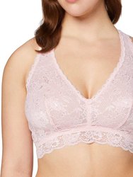 Never Say Never Curvy Racerback Bralette - Pink Lilly - Pink Lilly