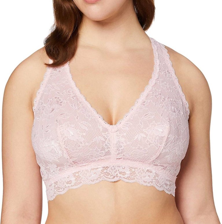 Never Say Never Curvy Racerback Bralette - Pink Lilly - Pink Lilly