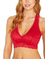 Never Say Never Curvy Racie Racerback Bralette - Mystic Red