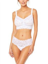 Never Say Never Curvy Sweetie Bralette - White - White