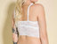 Never Say Never Plungie Longline Bralette - White