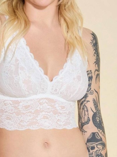 Cosabella Never Say Never Plungie Longline Bralette - White product