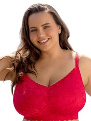 Never Say Never Ultra Curvy Sweetie Bralette - Mystic Red